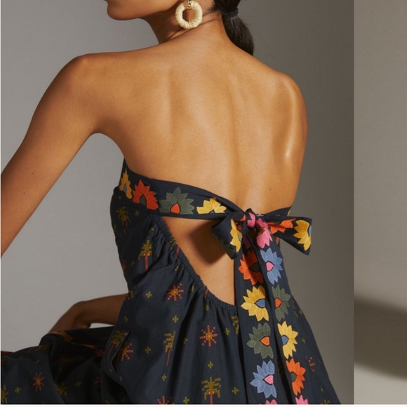 Anthropologie farm rio embroidered maxi dress - Picture 4 of 16